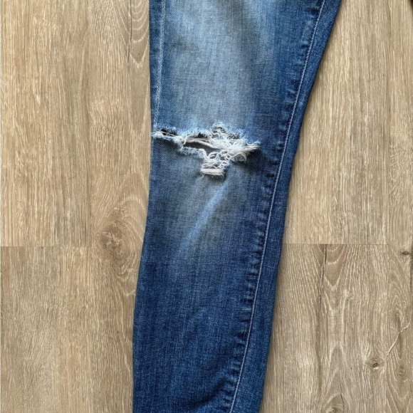 Mother The Looker Cropped Distressed Jeans Women size 25 Gypsy Blue - Picture 8 of 11